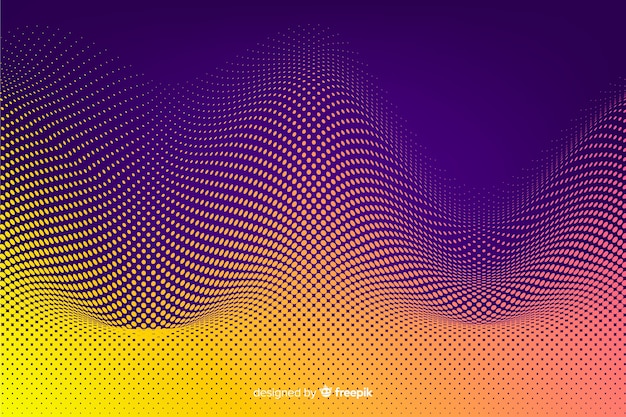 Free Vector halftone effect background gradient background