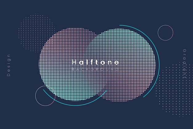 Halftone gradient background