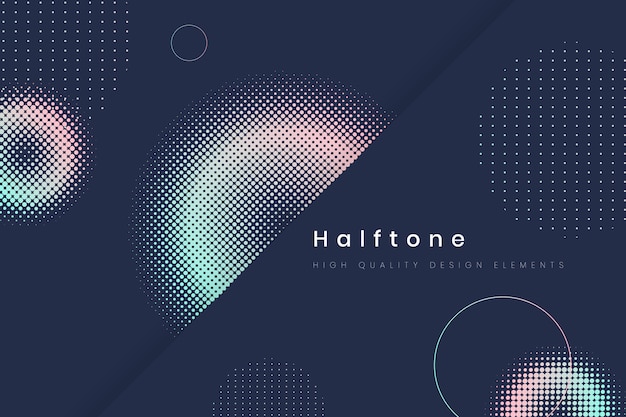 Halftone gradient background