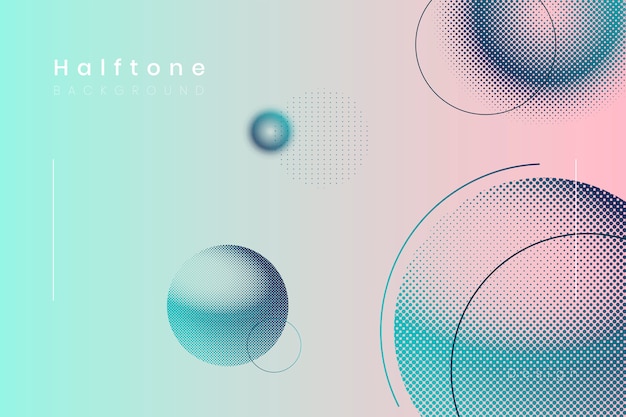 Halftone gradient background