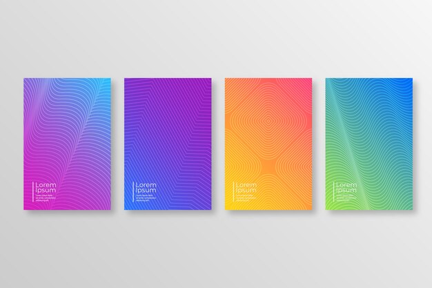 Halftone gradient cover collection