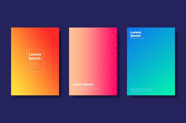 Halftone gradient cover collection