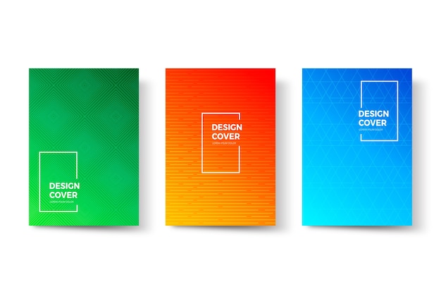 Halftone gradient cover collection