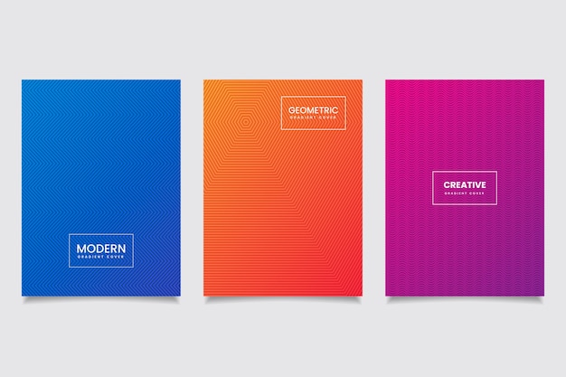 Halftone gradient cover collection