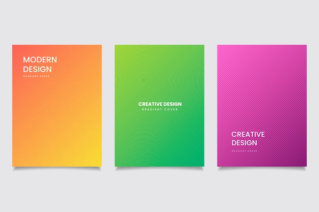 Halftone gradient cover collection