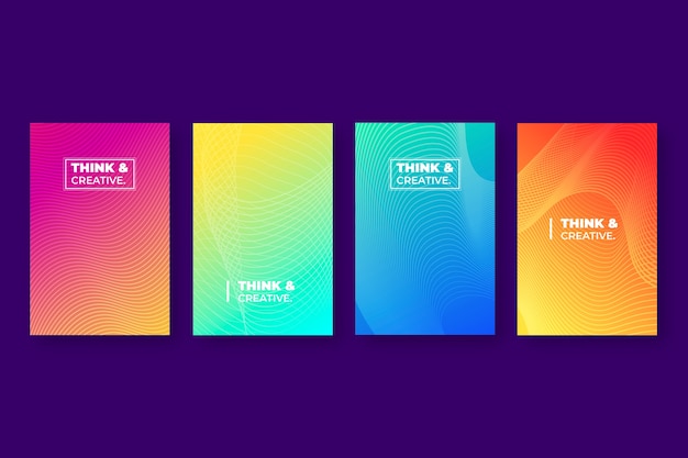 Halftone gradient cover collection