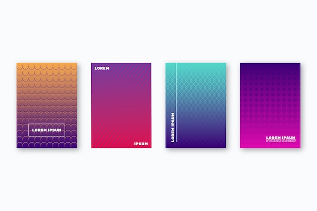 Halftone gradient cover collection