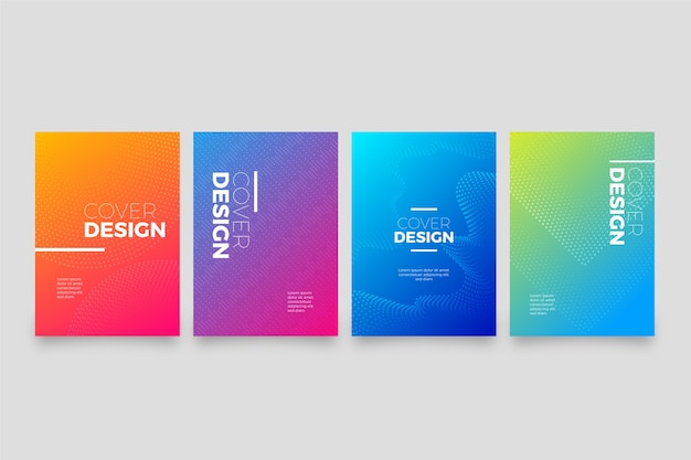 Halftone gradient cover collection