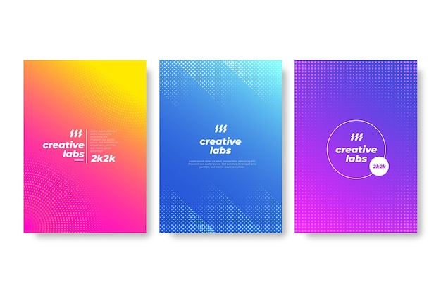 Halftone gradient cover set