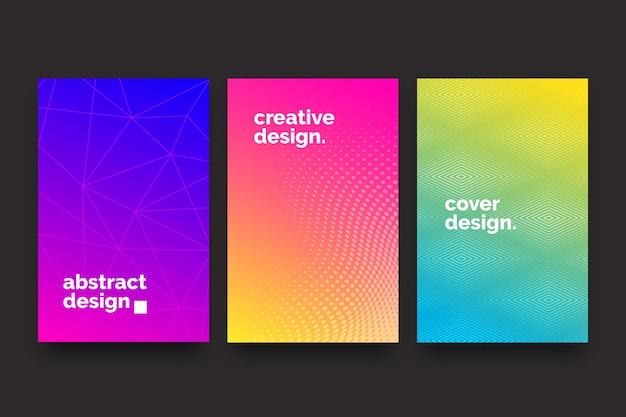 Halftone gradient cover set