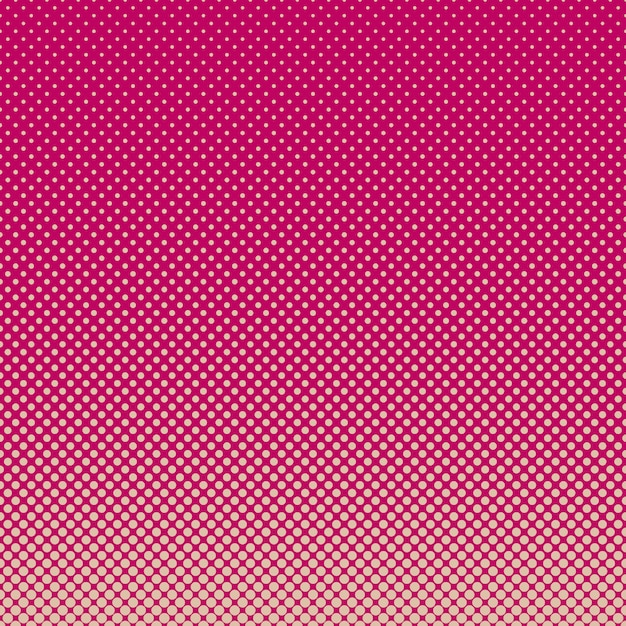 Halftoned pink dots background