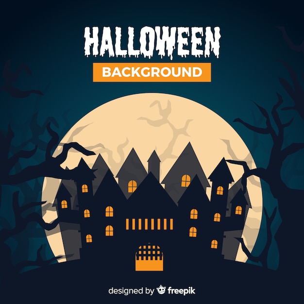 Free Vector halloween background