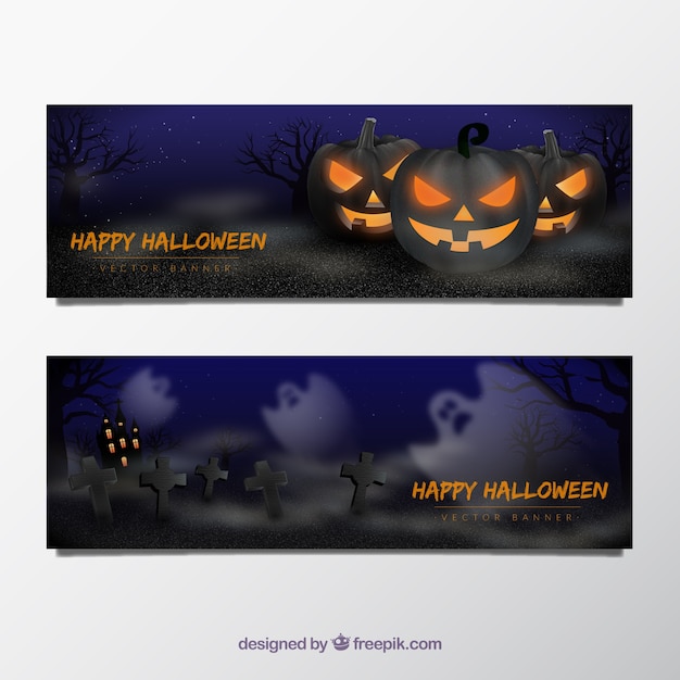 Halloween banner pack