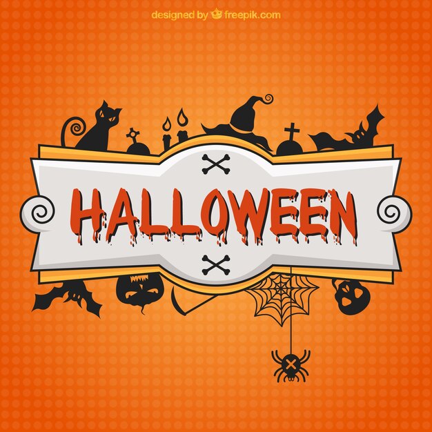 Free Vector halloween banner