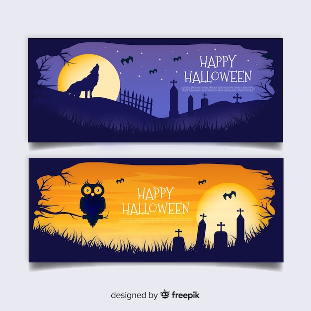 Halloween banners