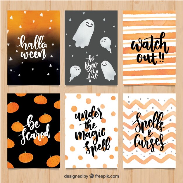 Halloween cards with lovely style