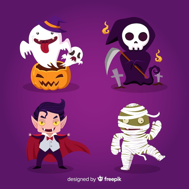 Halloween characters collection