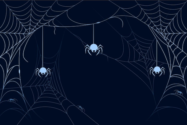 Free Vector halloween cobweb background cocnept