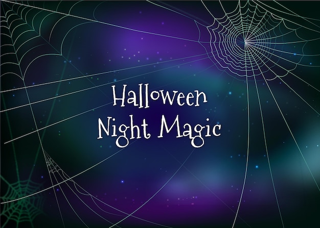 Halloween cobweb background