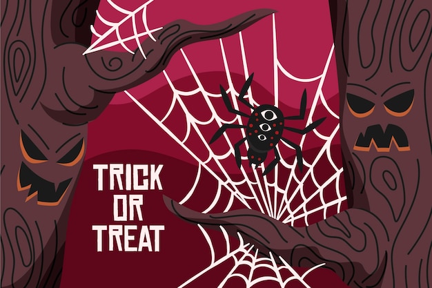 Free Vector halloween cobweb background