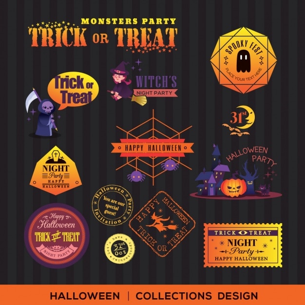 Free Vector halloween designs collection