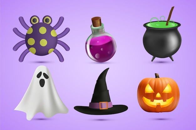 Halloween element collection