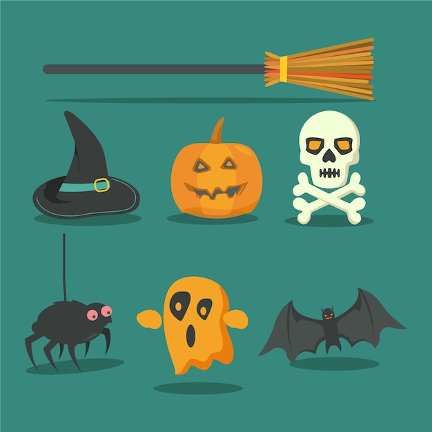 Halloween element set