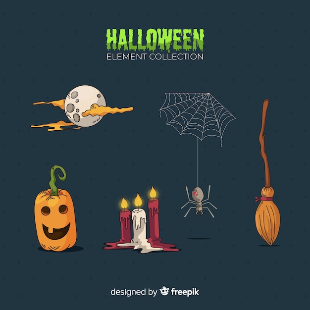 Halloween elements collection