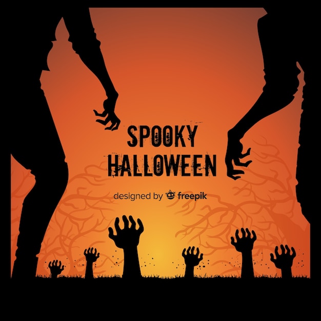 Free Vector halloween frame concept