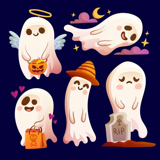 Halloween ghost collection