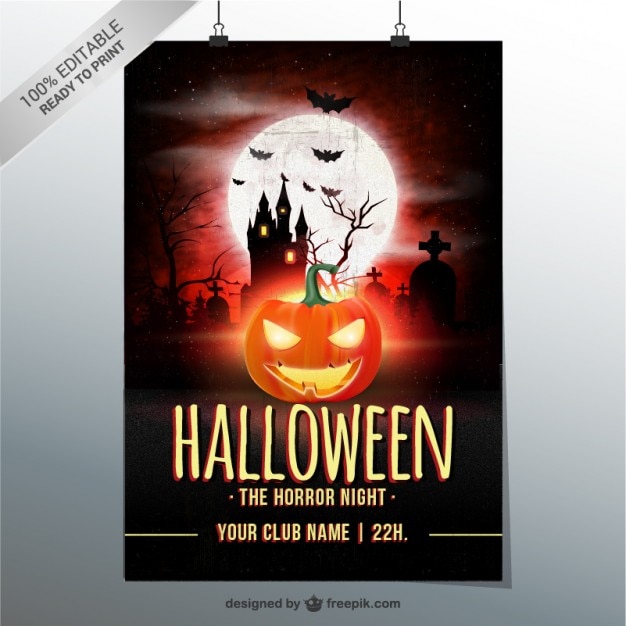 Halloween horror night poster