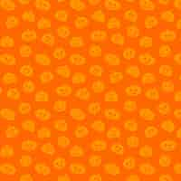 Free vector halloween jack o lantern pattern background