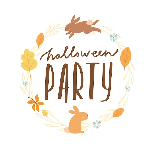 Halloween lettering party