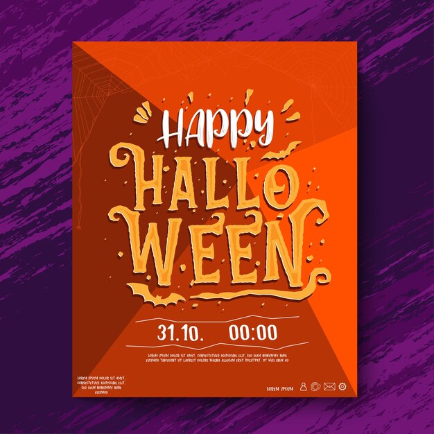 Halloween party card