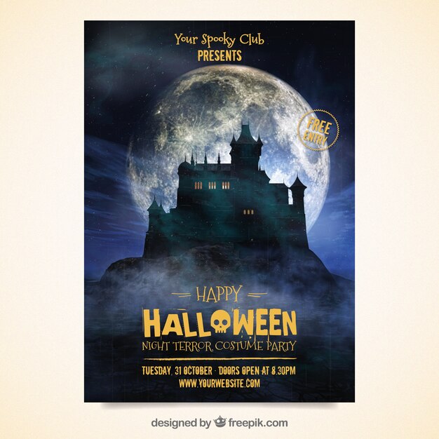 Halloween party poster