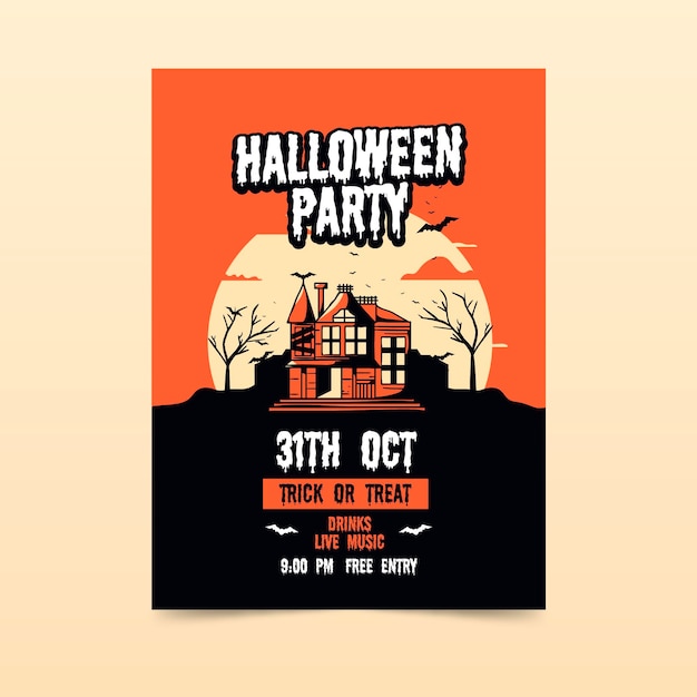 Halloween party poster