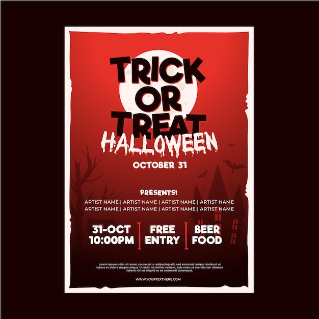 Halloween party poster