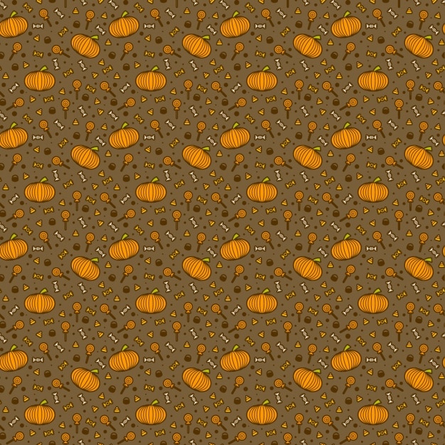 Free vector halloween pattern design