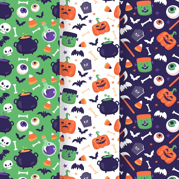 Halloween pattern draw theme