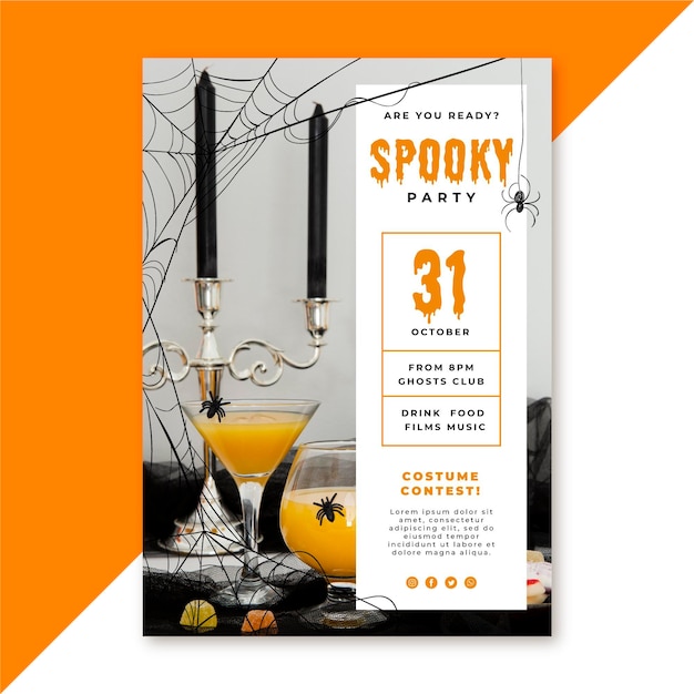 Halloween poster template