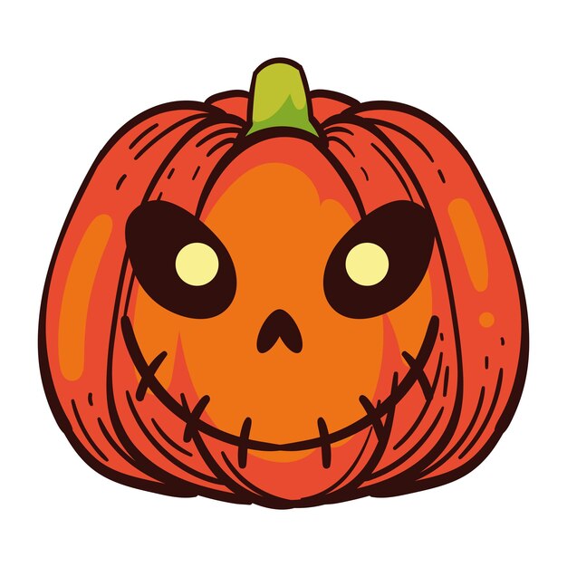 halloween pumpkin celebration illustration isolated