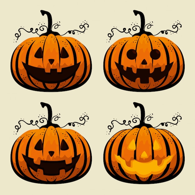 Halloween pumpkins collection