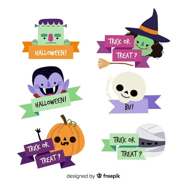 Halloween ribbon set