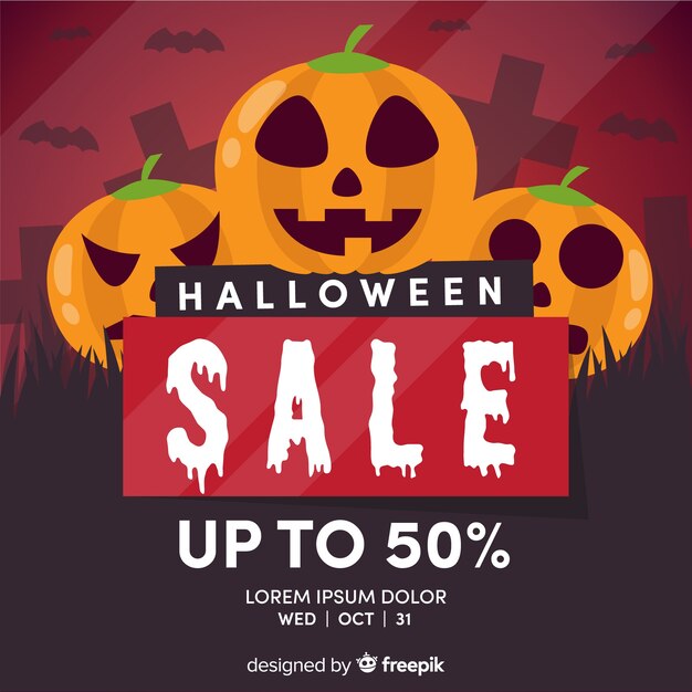 Halloween sales background