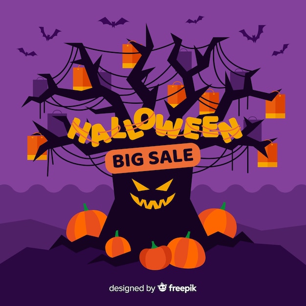 Free vector halloween sales background