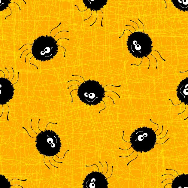 Halloween seamless pattern background. Vector illustration EPS 10