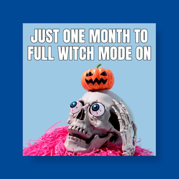 Halloween season meme design