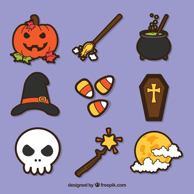 Halloween variety with colorful style