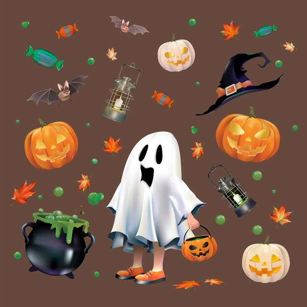 Halloween  vector set