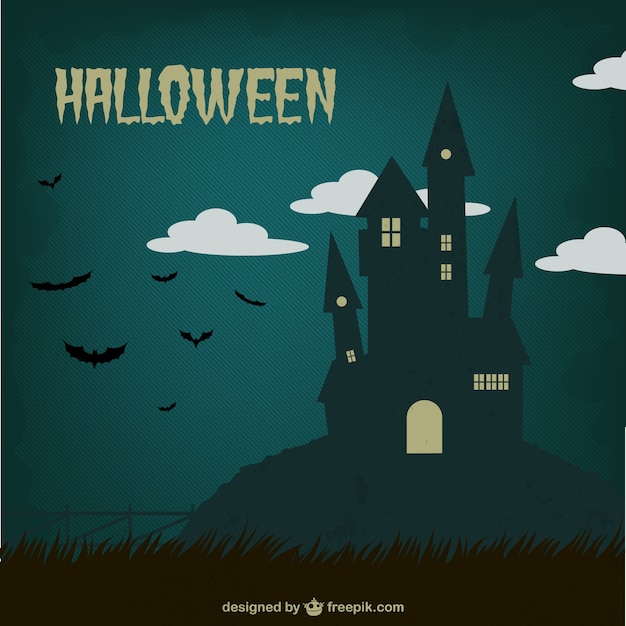 Free vector halloween vintage background